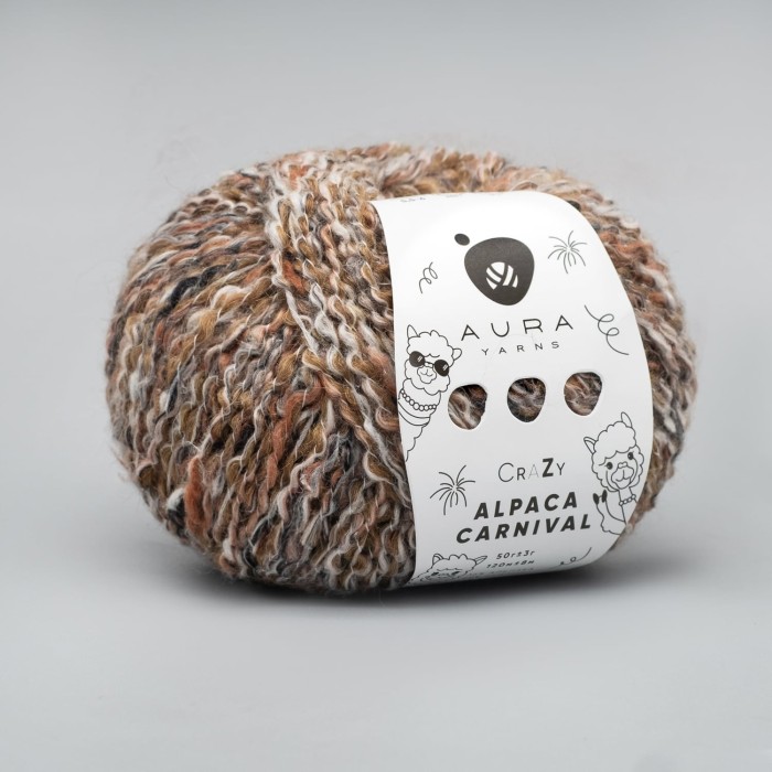Купить пряжу Aura Yarns Crazy Alpaca Carnival оттенок 12.002 Crazy Horse в Калининграде