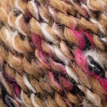 Цвет пряжи Aura Yarns Crazy Alpaca Carnival оттенок 12.001 Cherry Nuts, крупно