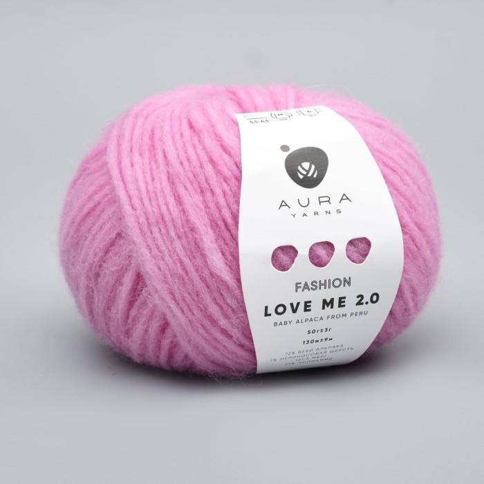 Купить пряжу Aura Yarns Fashion Love Me 2.0 оттенок 09.015 Bubblegum в Калининграде