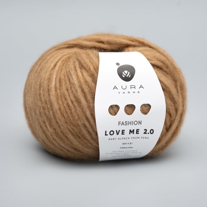 Купить пряжу Aura Yarns Fashion Love Me 2.0 оттенок 09.016 Almond в Калининграде