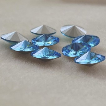 Риволи 12 мм - Aquamarine #202 (SWAROVSKI, Австрия)