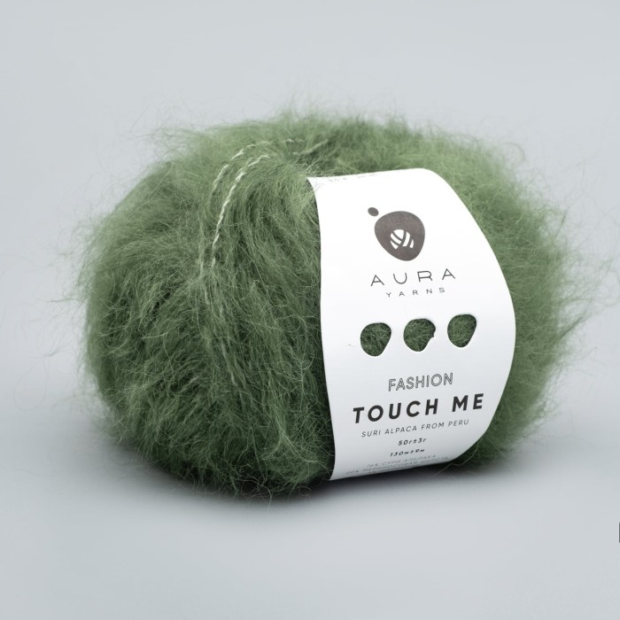 Купить пряжу Aura Yarns Fashion Touch Me оттенок 07.016 Basil в Калининграде