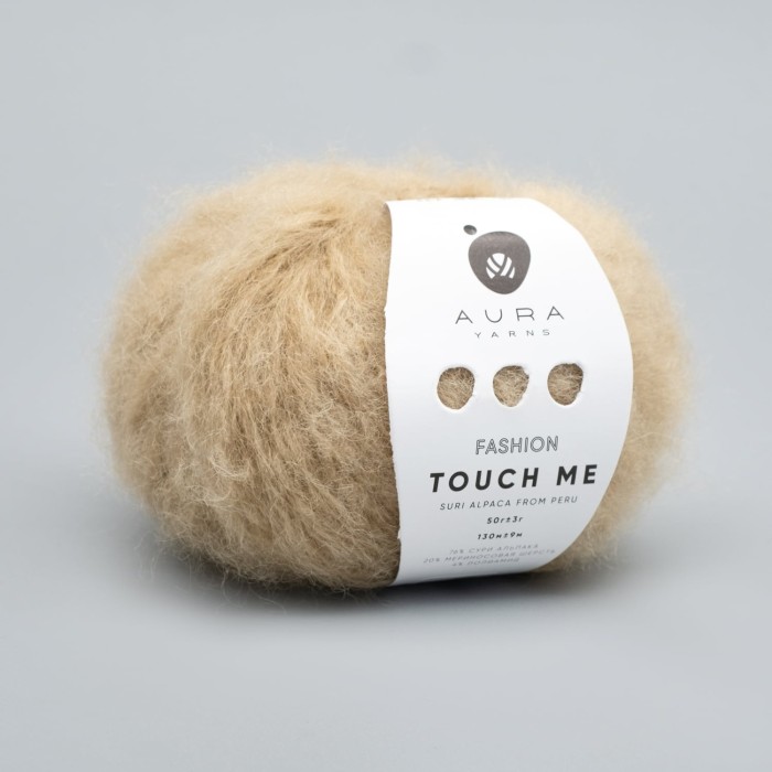 Купить пряжу Aura Yarns Fashion Touch Me оттенок 07.018 Biscuit в Калининграде