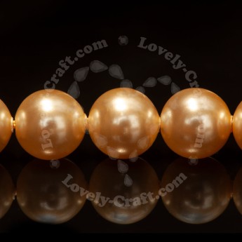 Жемчуг SWAROVSKI круглый 6 мм (Light Gold #539), 10 бусин