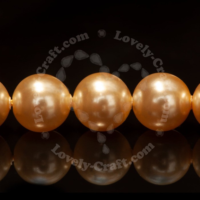 Купить кристальный круглый жемчуг для создания украшений SWAROVSKI 5810 6 мм Light Gold #539 в Калининграде или с доставкой по всей России