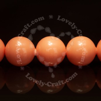 Жемчуг SWAROVSKI круглый 6 мм (Pink Coral #716), 10 бусин