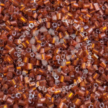 Рубка 11/0 2 мм посеребренная (оранжевая)