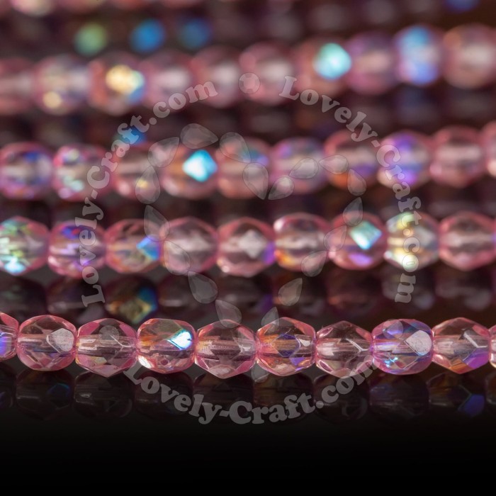 Купить бусины Fire Polished 4 мм Lilac Rose (#00030-45121) в интернет-магазине «Любимое Творчество»