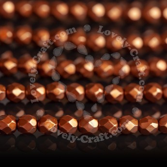 Бусины Fire Polished 4 мм цвет Antique Gold #10146