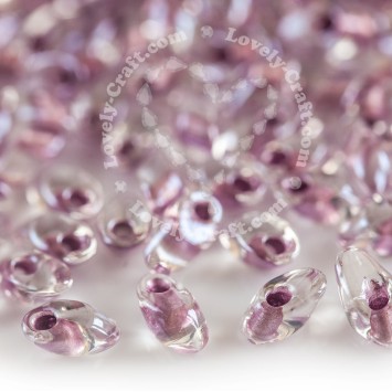 Бисер MIYUKI Long Magatama SPARKLING ORCHID-LINED (#1523), 10 гр