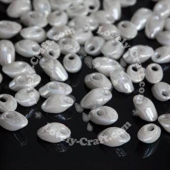 Бисер MIYUKI Long Magatama IVORY PEARL CEYLON (#591), 10 гр