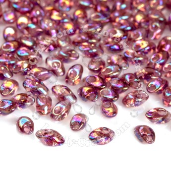 Бисер MIYUKI Long Magatama SMOKY AMETHYST AB (#256), 10 гр