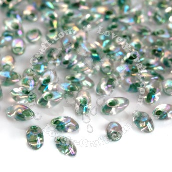 Бисер MIYUKI Long Magatama OLIVE GREEN-LINED AB (#2148), 10 гр