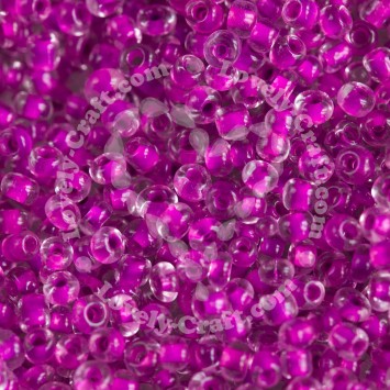 Бисер 12/0 - 2мм посеребренный (фиолетовый светлый)