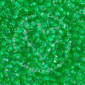 Бисер 12/0 - 2мм посеребренный (светло-зеленый)