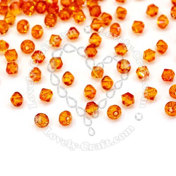 Купить Бусины Swarovski Биконусы XILION 5328 (Crystal Astral Pink #001 API) - 4 мм в интернет-магазине «Любимое Творчество»