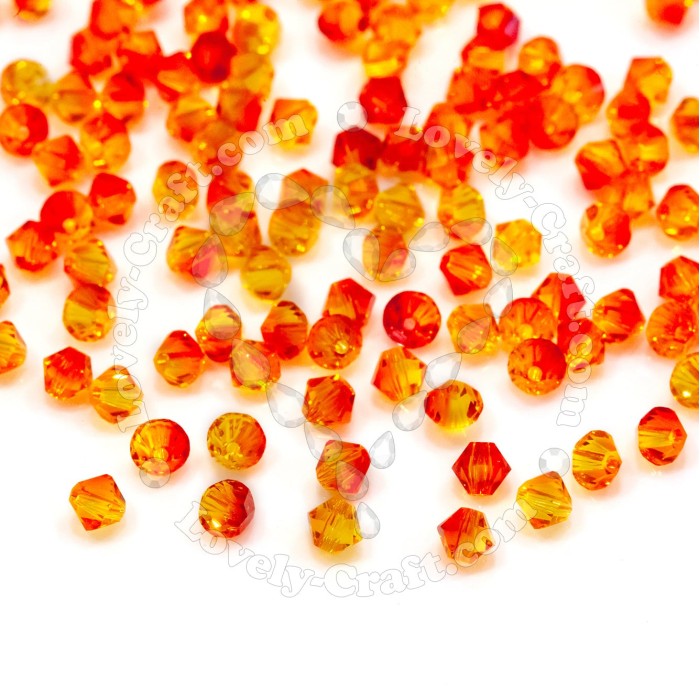 Купить Бусины Swarovski Биконусы XILION 5328 (Fireopal #237) - 4 мм в интернет-магазине «Любимое Творчество»