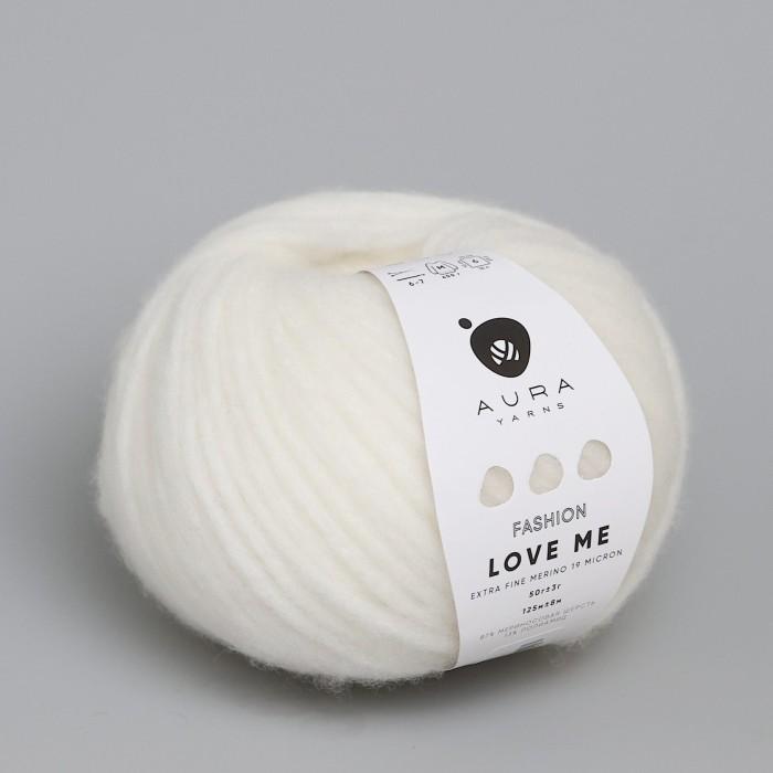 Купить пряжу Aura Yarns Fashion Love Me оттенок 1411 Cream в Калининграде