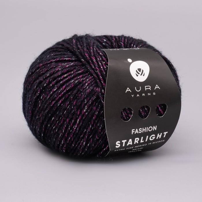 Купить пряжу Aura Yarns 🧶 Fashion Starlight цвет 1422 Deep Pink 🧡 в Калининграде