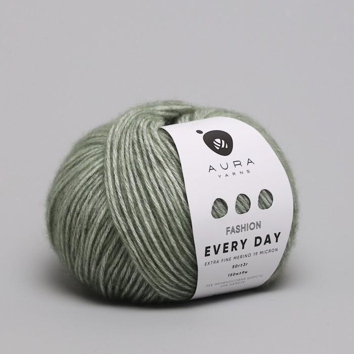 Купить пряжу Aura Yarns Fashion Every Day оттенок 1415 Eucalyptus в Калининграде