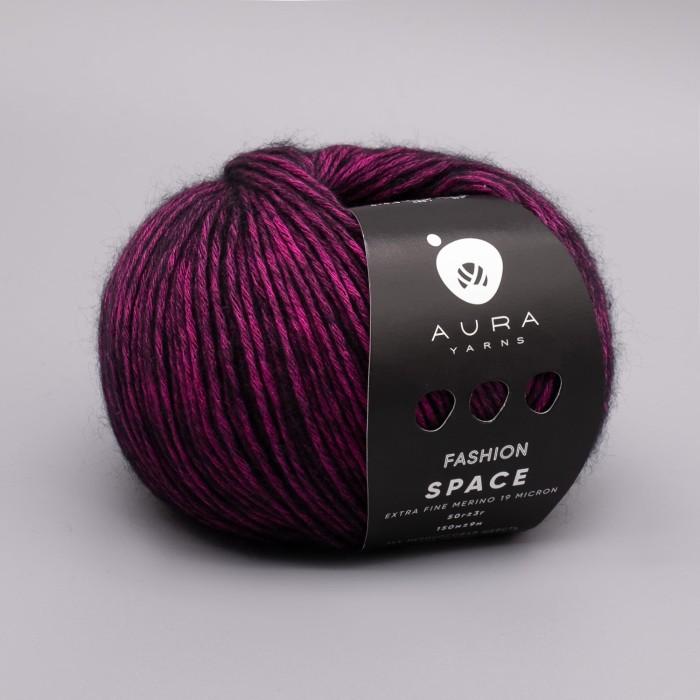 Купить пряжу Aura Yarns 🧶 Fashion Space цвет 1422 Deep Pink 🧡 в Калининграде