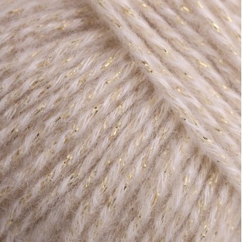 Цвет пряжи Aura Yarns Fashion Shiny Day оттенок 1411 Cream, крупно