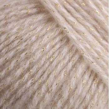 Цвет пряжи Aura Yarns Fashion Shiny Day оттенок 1411 Cream, крупно