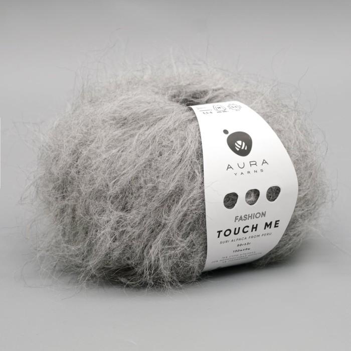Купить пряжу Aura Yarns Fashion Touch Me оттенок 07.002 Silver Grey в Калининграде