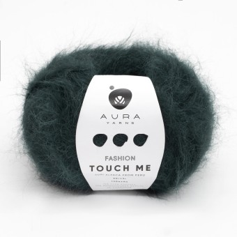 Моток пряжи Aura Yarns Fashion Touch Me, оттенок 07.008 Pine, крупно