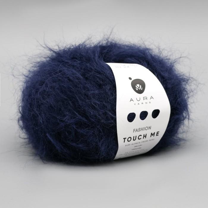 Купить пряжу Aura Yarns Fashion Touch Me оттенок 07.007 Navy Blue в Калининграде