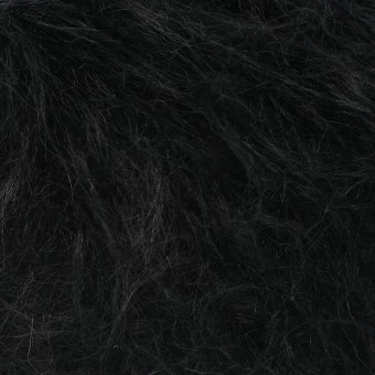 Цвет пряжи Aura Yarns Fashion Touch Me оттенок 07.099 Black, крупно