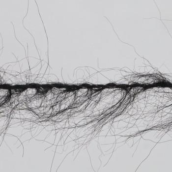 Нить пряжи Aura Yarns Fashion Touch Me оттенок 07.099 Black, крупно