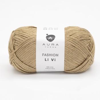 Моток пряжи Aura Yarns Fashion Li Vi, оттенок 1473 Camel, крупно