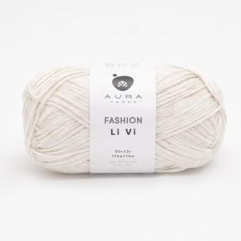 Моток пряжи Aura Yarns Fashion Li Vi оттенок 06.024 Ecru, крупно