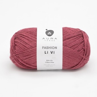 Моток пряжи Aura Yarns Fashion Li Vi в оттенке 06.030 Lupin, крупно