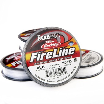 Нить для бисероплетения FireLine 0,18 мм белая (Beadsmith, США)