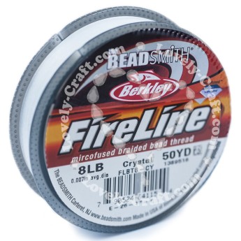 Нить BEADSMITH FIRELINE CRYSTAL 8LB 0,18 мм (белая)