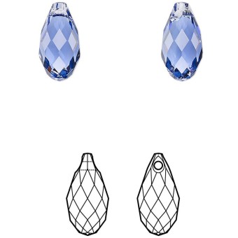 Подвеска Briolette Pendant (6010) - Tanzanite #539 (SWAROVSKI, Австрия)
