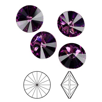 Риволи 12 мм - Amethyst #204 (SWAROVSKI, Австрия)