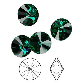 Кристалл Риволи Сваровски 1122 - Emerald #205, 12 мм