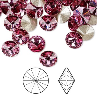 Риволи 12 мм - Rose #209 (SWAROVSKI, Австрия)