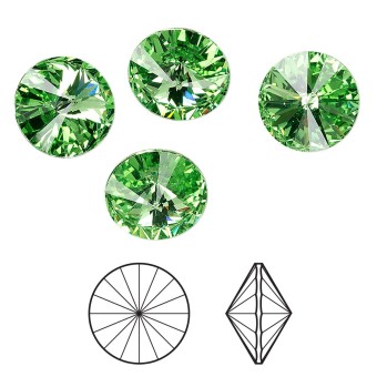 Риволи 12 мм - Peridot #214 (SWAROVSKI, Австрия)