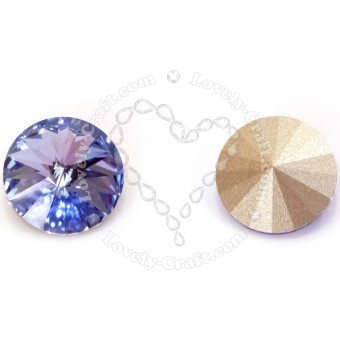 Риволи 12 мм - Light Sapphire #211 (SWAROVSKI, Австрия)