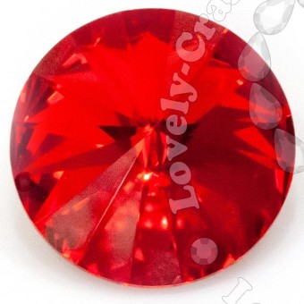 Риволи 12 мм - Light Siam #227 (SWAROVSKI, Австрия)