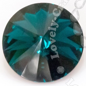 Кристалл Риволи Сваровски 1122 - Emerald #205, 12 мм