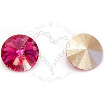 Риволи 12 мм - Fuchsia #502 (SWAROVSKI, Австрия)