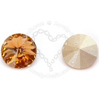 Риволи 12 мм - Light Colorado Topaz #246 (SWAROVSKI, Австрия)