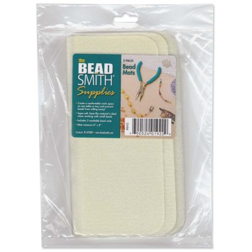 Коврик для бисера BEADSMITH 20х20 см (2шт. кремовый)