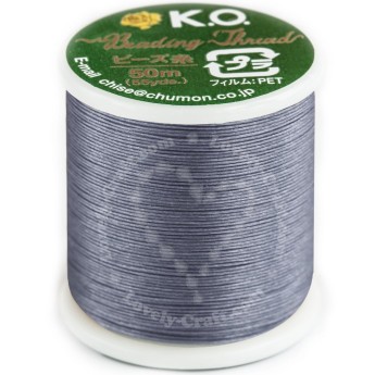 Нейлоновые нити для бисероплетения K.O., 50 м, голубая