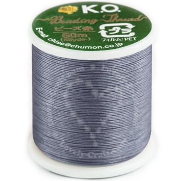 Нейлоновые нити для бисероплетения K.O., 50 м, голубая